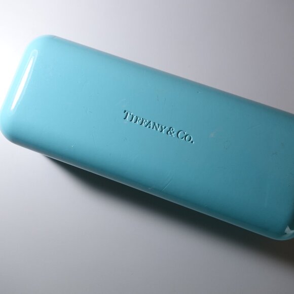 Tiffany & Co. Replacement Turquoise Glasses/Sunglasses Case, Sz 2.5 in x 6.5 in - Picture 2 of 10